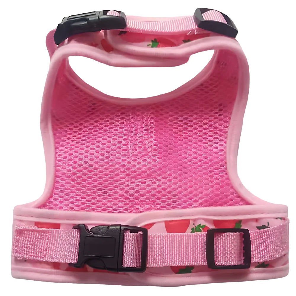 Summer Escape-Proof Cat Harness - 3D Mesh Breathable Vest with Reflective Stripes & Quick-Snap Leash Set